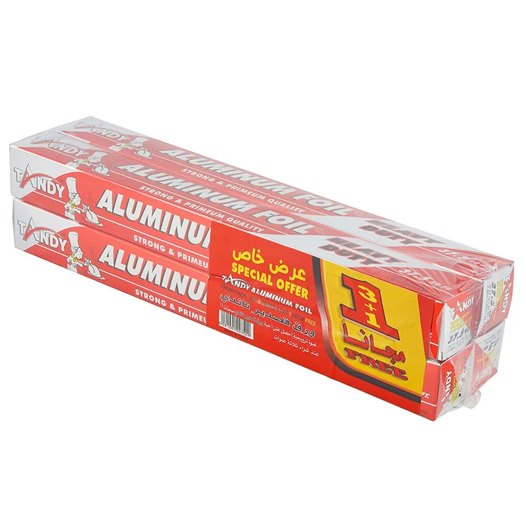 Élelmiszercsomagoló konyhai tekercsek alumíniumfóliával